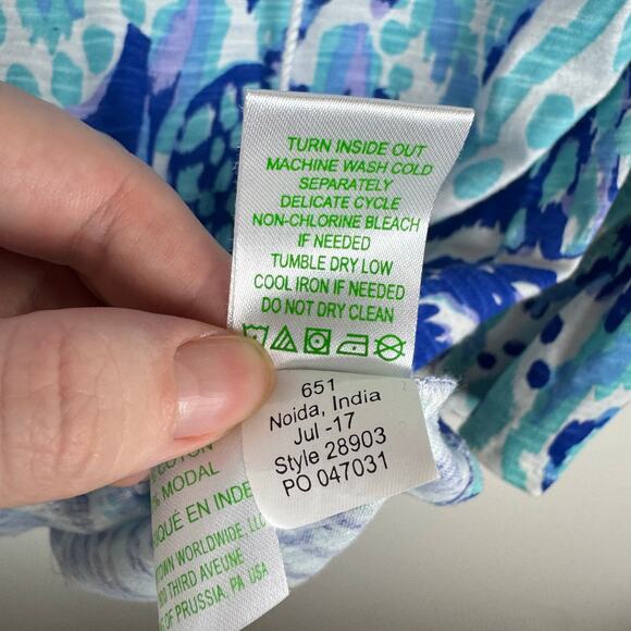 Lilly Pulitzer Womens Del Lago Tunic in Multi Salt in the Air Sz XS Preppy Beach - Picture 10 of 12